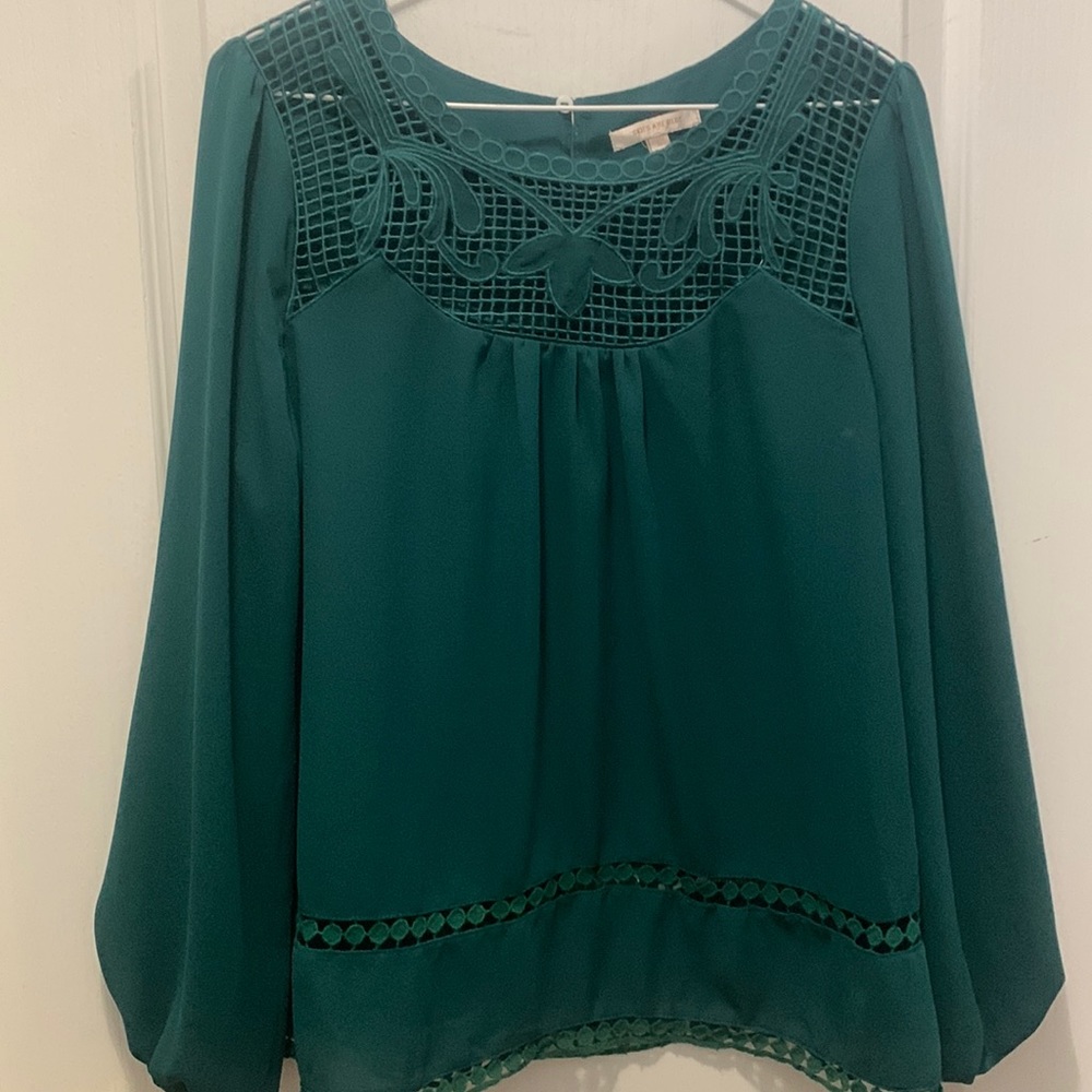 Women’s Dressy Green Blouse